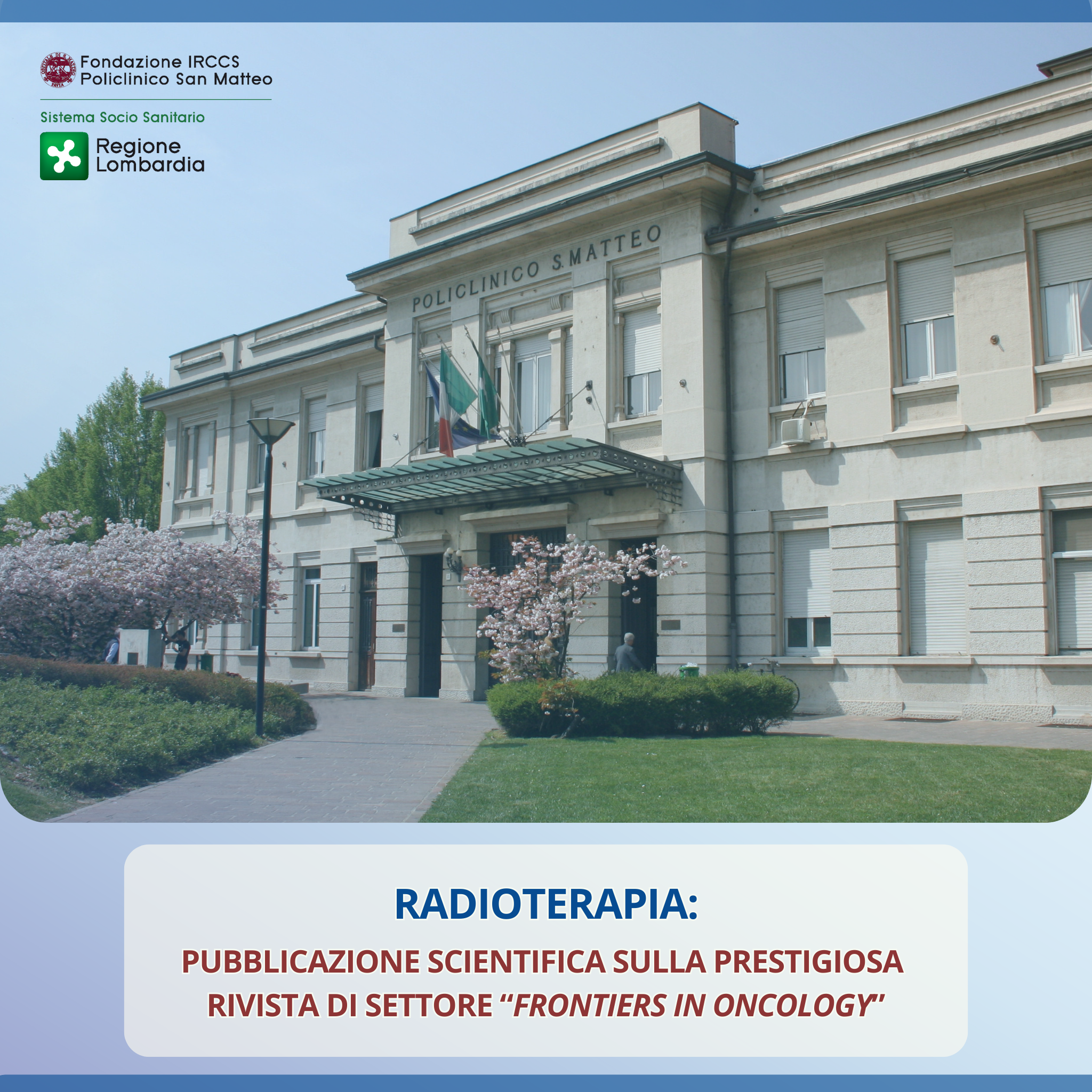 News e avvisi Radioterapia pubblicazione scientifica su rivista