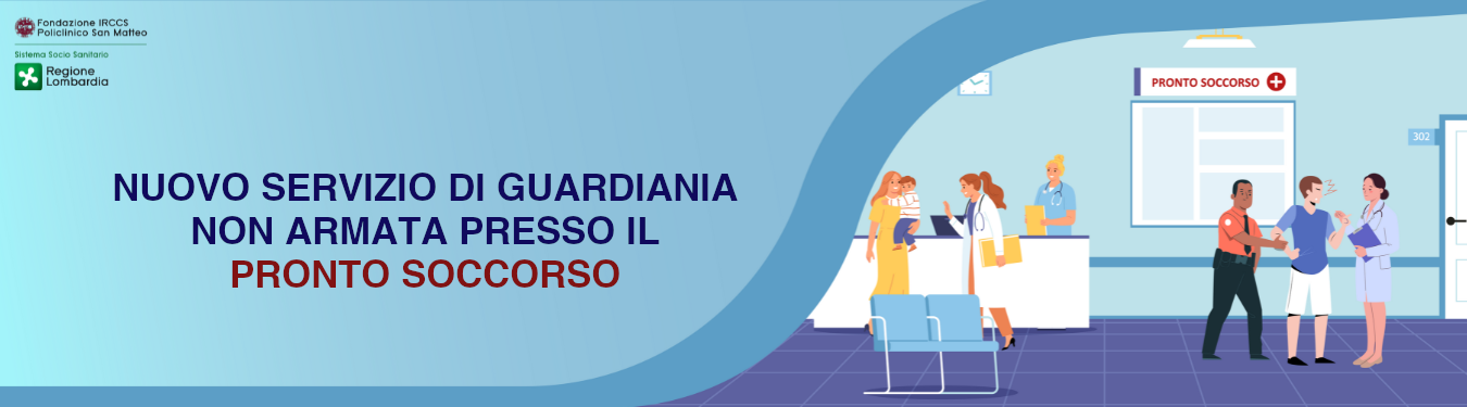 Nuovo servizio di guardiania non armata presso il Pronto Soccorso