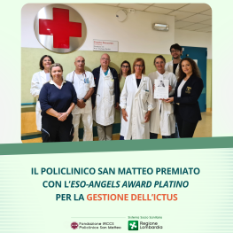 ESO-Angels Award Platino per la gestione dell’ictus