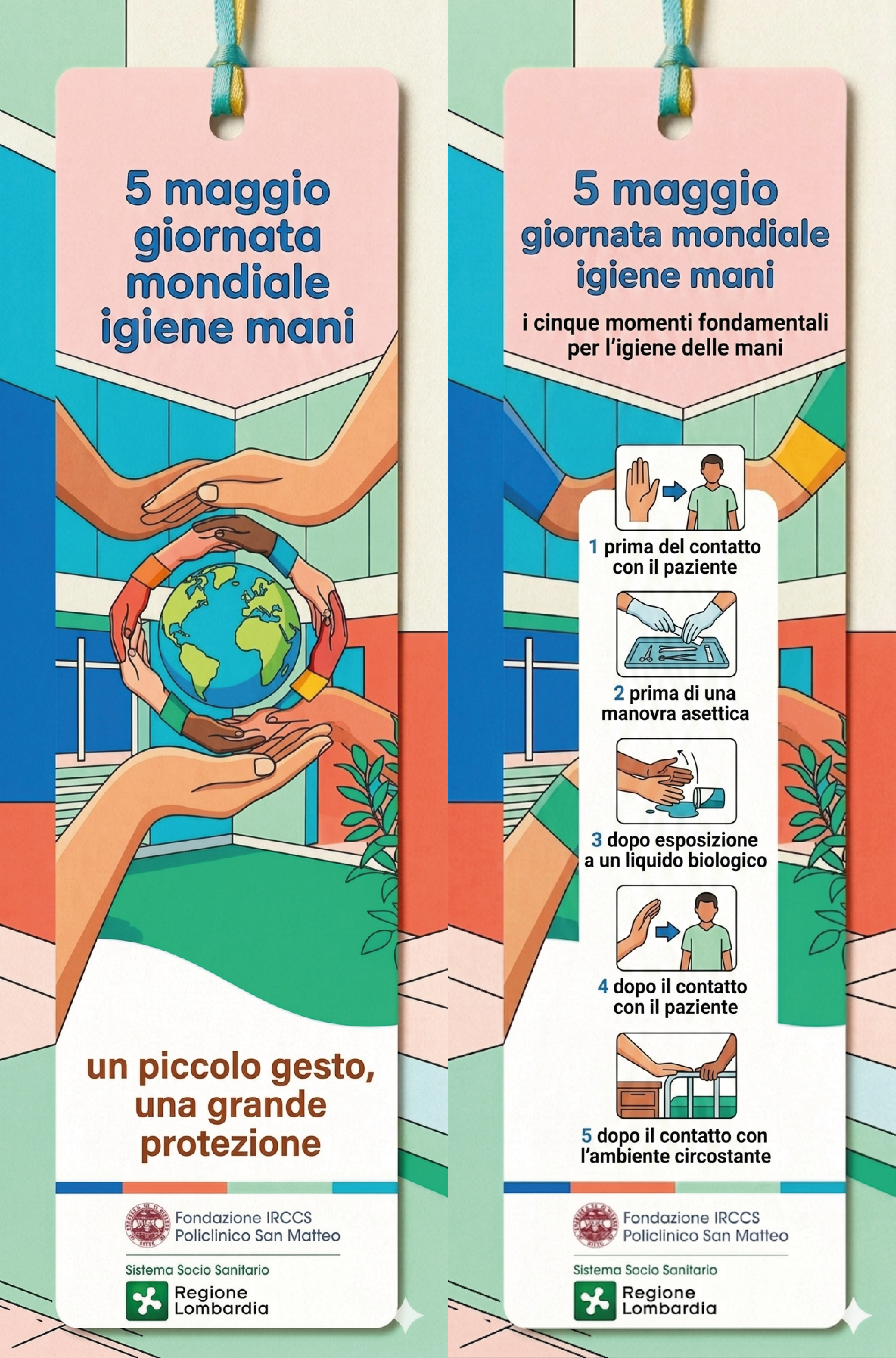 Segnalibro Igiene mani