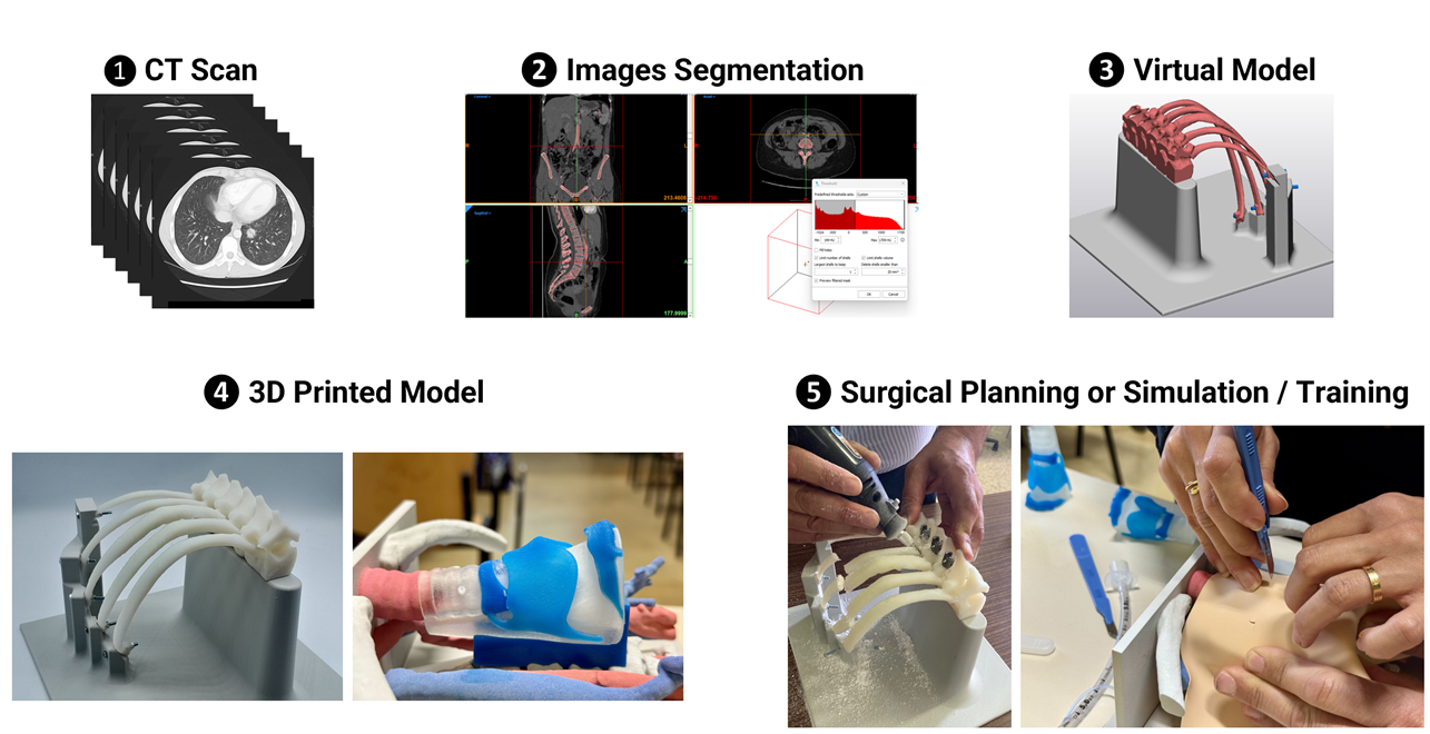 Virtual modelling and additive manufacturing for clinical and research applications 2