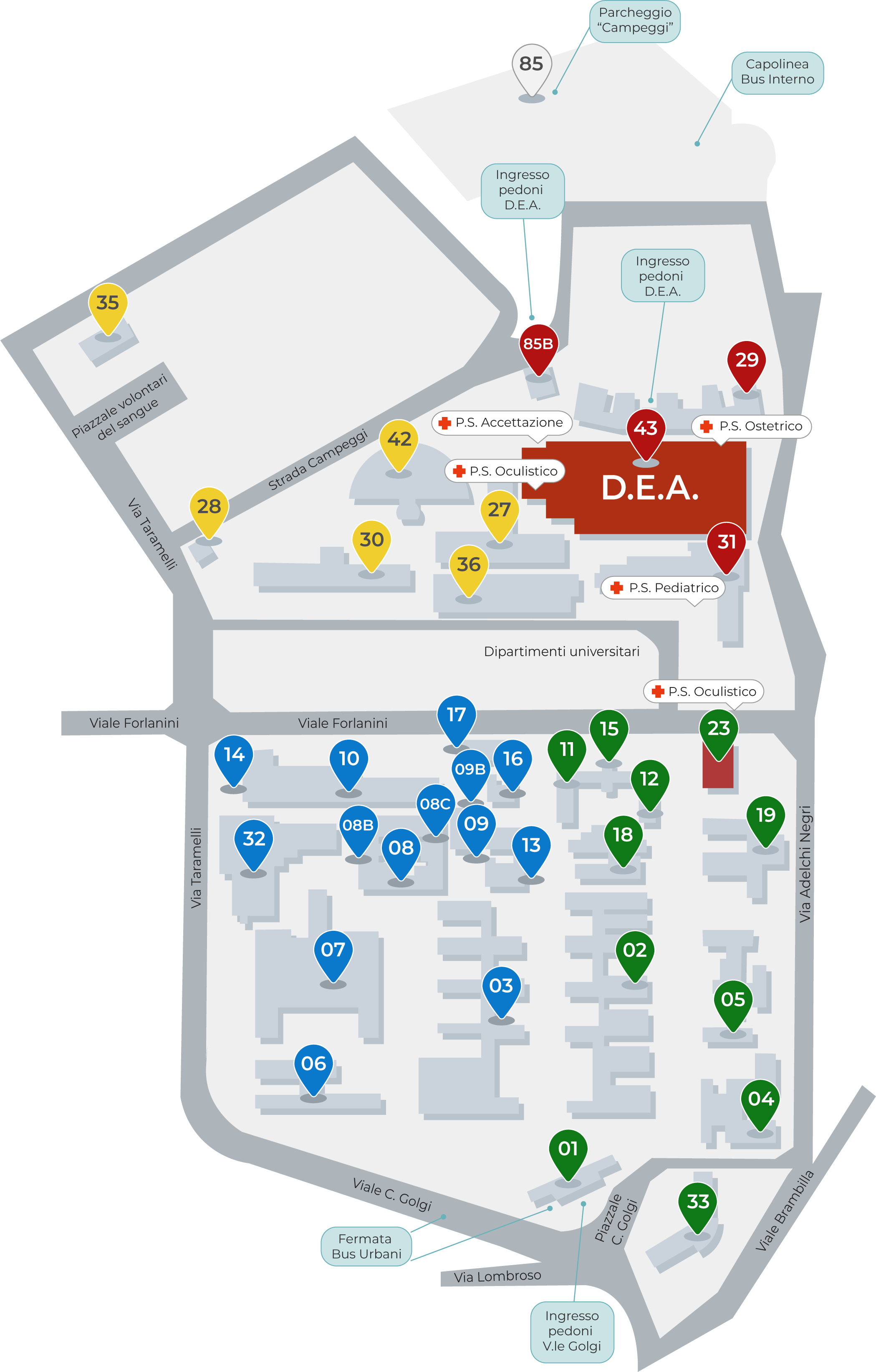 Mappa - Oculistica - PRONTO SOCCORSO