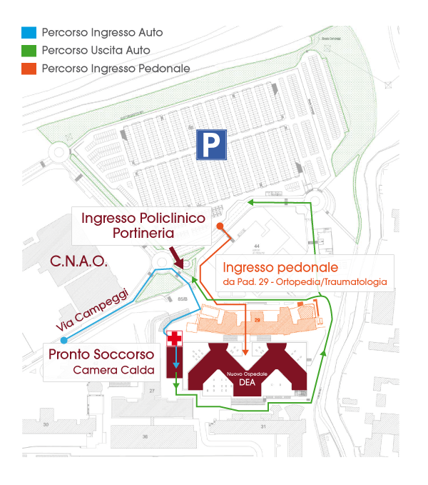 come raggiungere il DEA